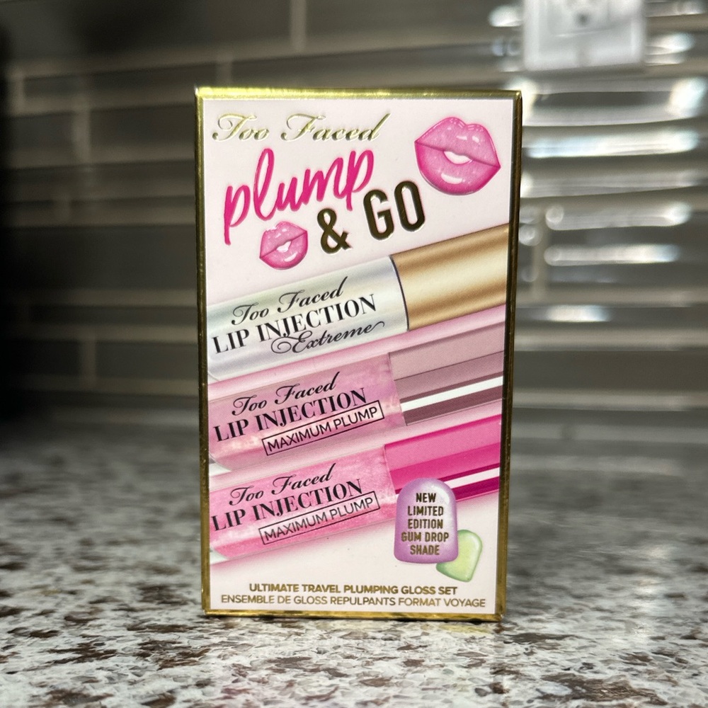 BRAND NEW - Too Faced Plump & Go Lip Gloss Set - LIMITED EDITION